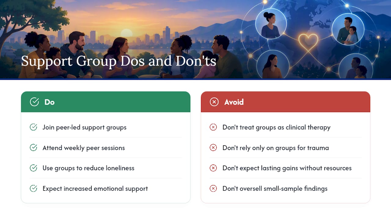 Do Support Groups Actually Help Single Parents? — overview diagram